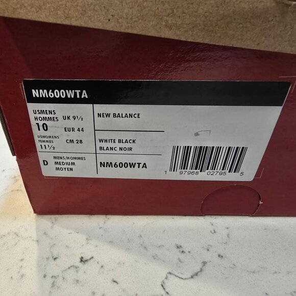 New Balance Numeric Tom Knox 600 White/Black (NM600WTA) MENS SIZE 10 SKATEBOARD - Picture 11 of 16